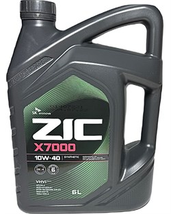 Масло моторное ZIC X7000 10W40 (синтетика, 6л) 172142 172142