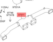 Воздуховод 9791143800 Hyundai HD