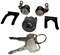 8970352941 IZ02K015A Комплект личинок (с личинкой замка зажигания) NQR71/75 JAPACO